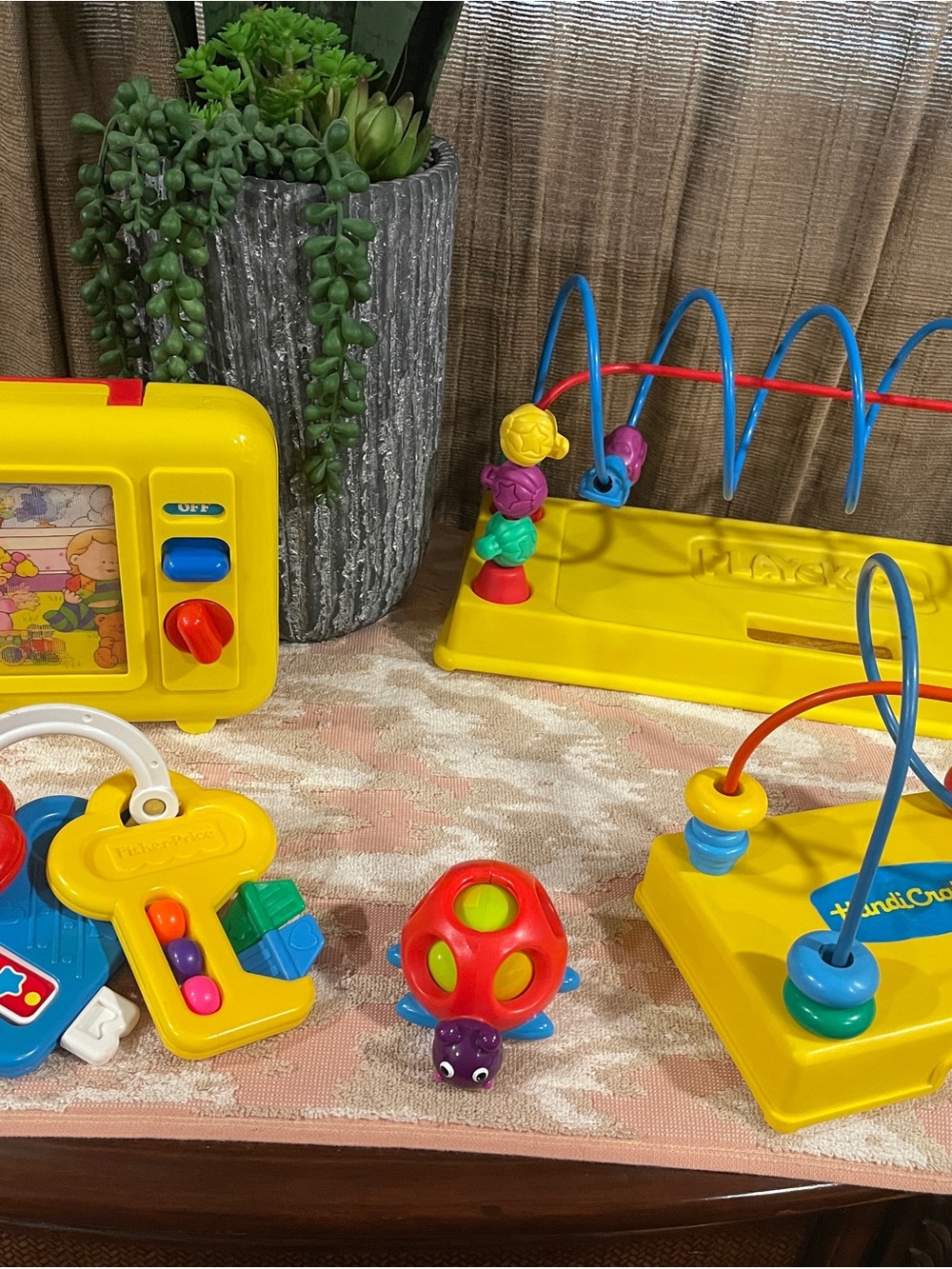 Fisher-Price Bright Yellow Activity Playset with Blue and Red Accents